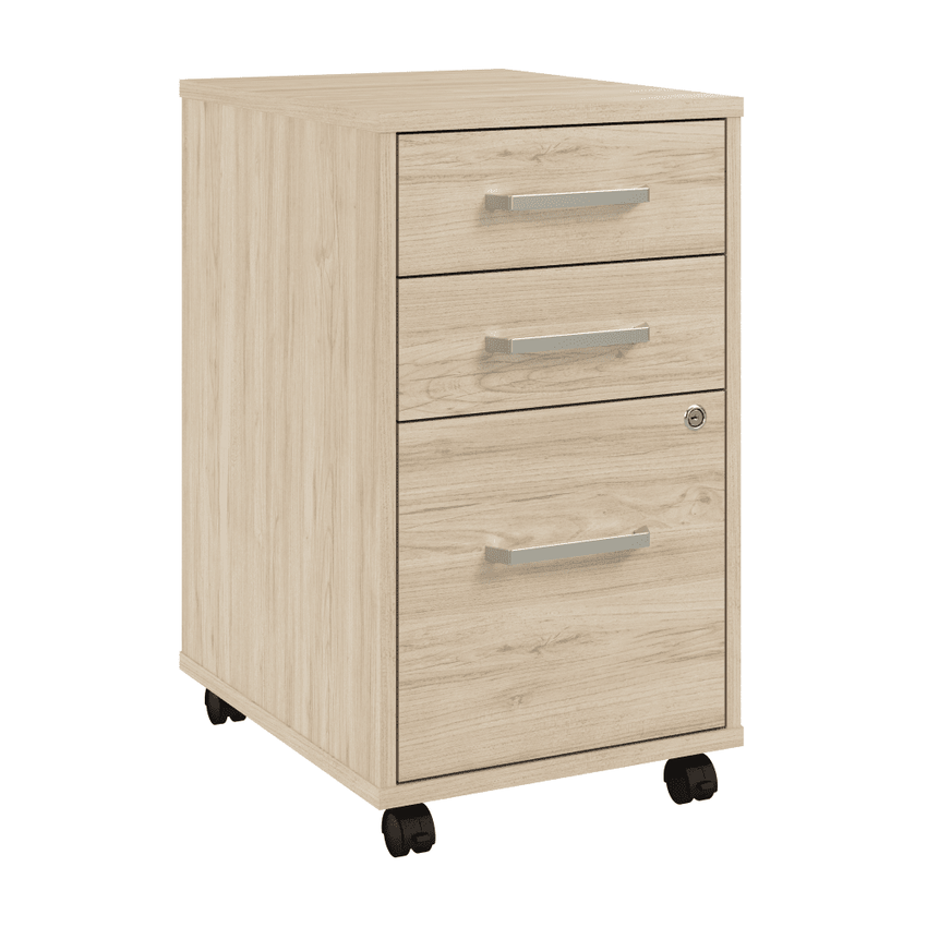 Bush Furniture Vista 3 - Drawer Mobile File Cabinet (VSF116X) - SchoolOutlet