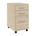 Bush Furniture Vista 3 - Drawer Mobile File Cabinet (VSF116X) - SchoolOutlet