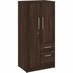 Bush Furniture Vista Wardrobe Cabinet with Drawers (VSS130X) - SchoolOutlet