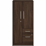 Bush Furniture Vista Wardrobe Cabinet with Drawers (VSS130X) - SchoolOutlet