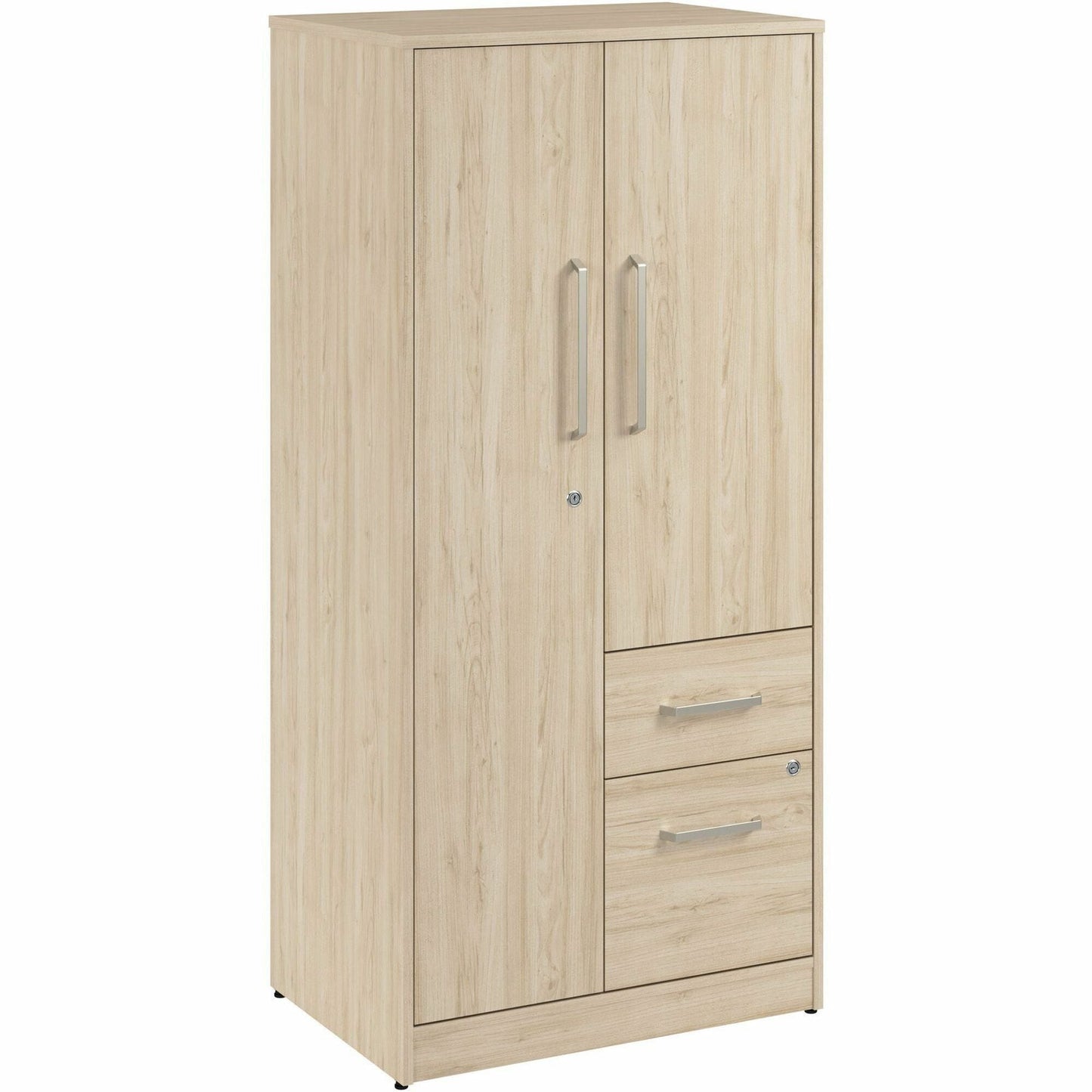 Bush Furniture Vista Wardrobe Cabinet with Drawers (VSS130X) - SchoolOutlet