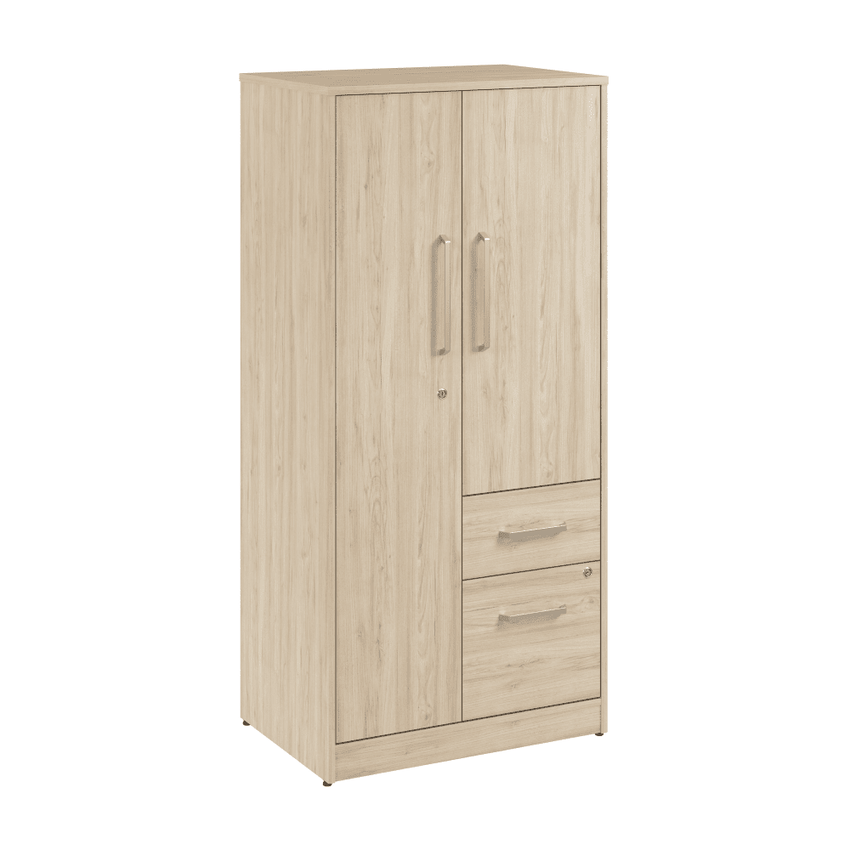 Bush Furniture Vista Wardrobe Cabinet with Drawers (VSS130X) - SchoolOutlet