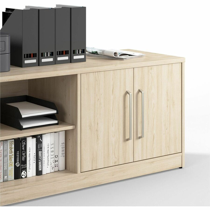 Bush Furniture Vista Low Storage Cabinet with Doors and Shelves (VSS160X) - SchoolOutlet