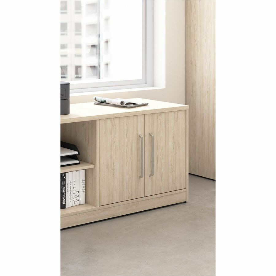 Bush Furniture Vista Low Storage Cabinet with Doors and Shelves (VSS160X) - SchoolOutlet