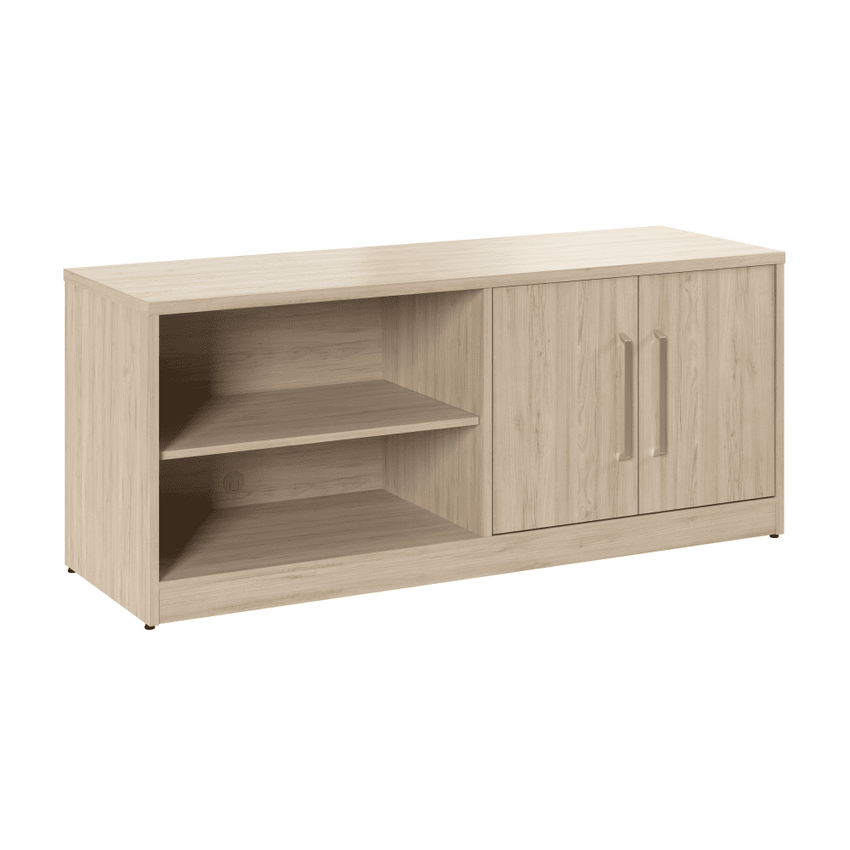 Bush Furniture Vista Low Storage Cabinet with Doors and Shelves (VSS160X) - SchoolOutlet