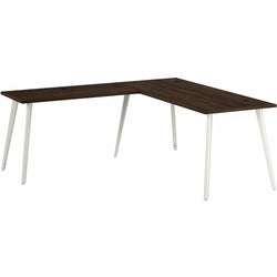 Bush Furniture Vista 72"W x 30"D L-Shaped Desk with Splayed Metal Legs (VST003X)
