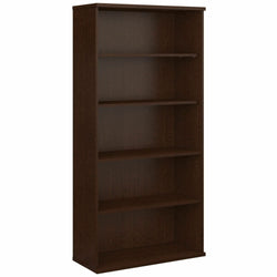 Bush Furniture 36W 5-Shelf Tall Bookcase - Modern Office Storage & Display Unit (WC12914X)