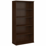Bush Furniture 36W 5 - Shelf Tall Bookcase - Modern Office Storage & Display Unit (WC12914X) - SchoolOutlet