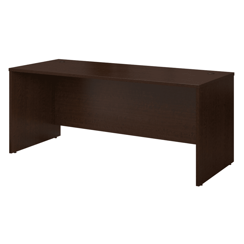 Bush Furniture 71"W Office Desk with Wire Management and Scratch - Resistant Laminate Surface (WC12936X) - SchoolOutlet