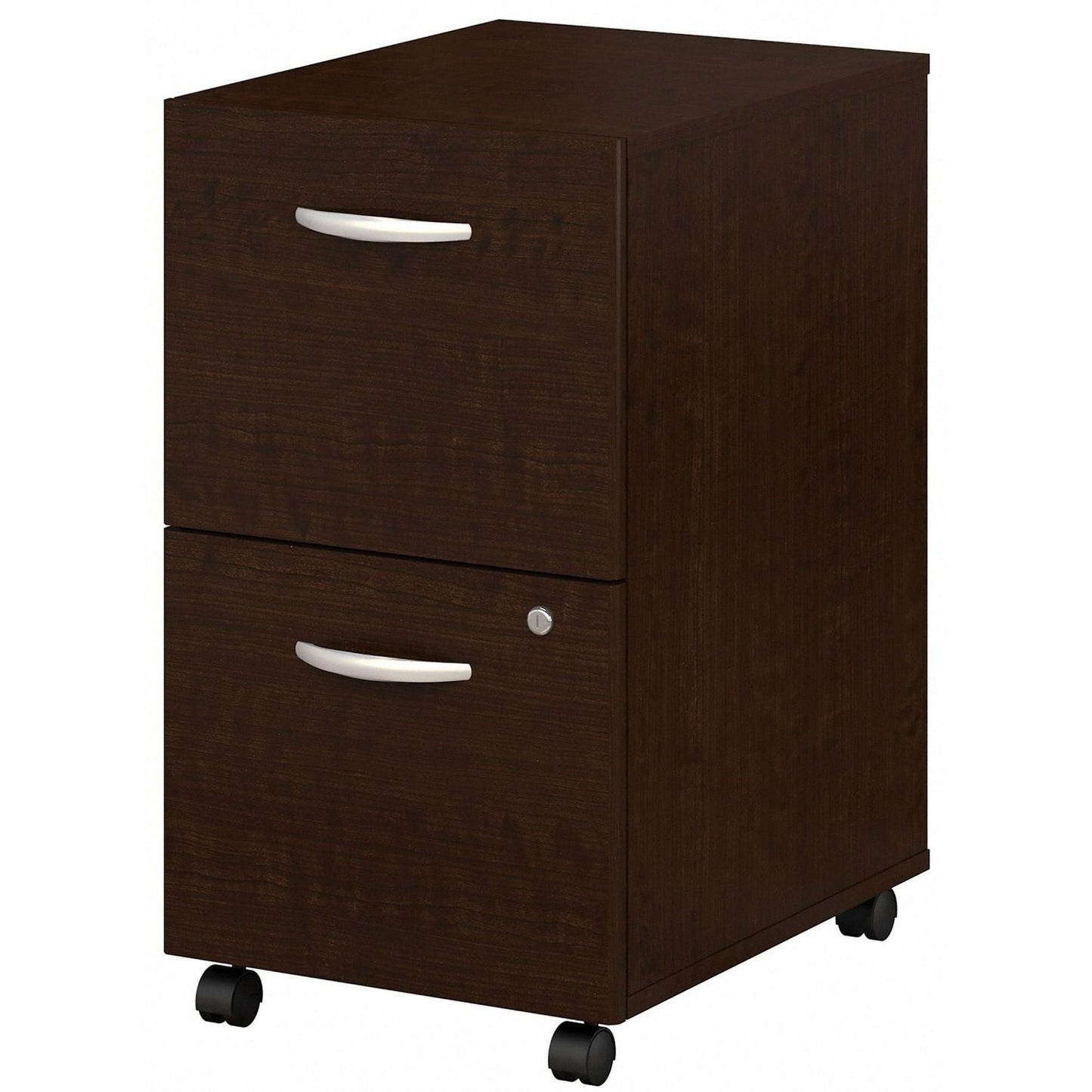 Bush Furniture 2 - Drawer Mobile File Cabinet with Lock and Smooth Ball - Bearing Slides (WC12952X) - SchoolOutlet