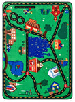 Carpets for Kids Cruisin Around the Town Play Rug, Green, 6' x 9' (CFK - 1015) - SchoolOutlet