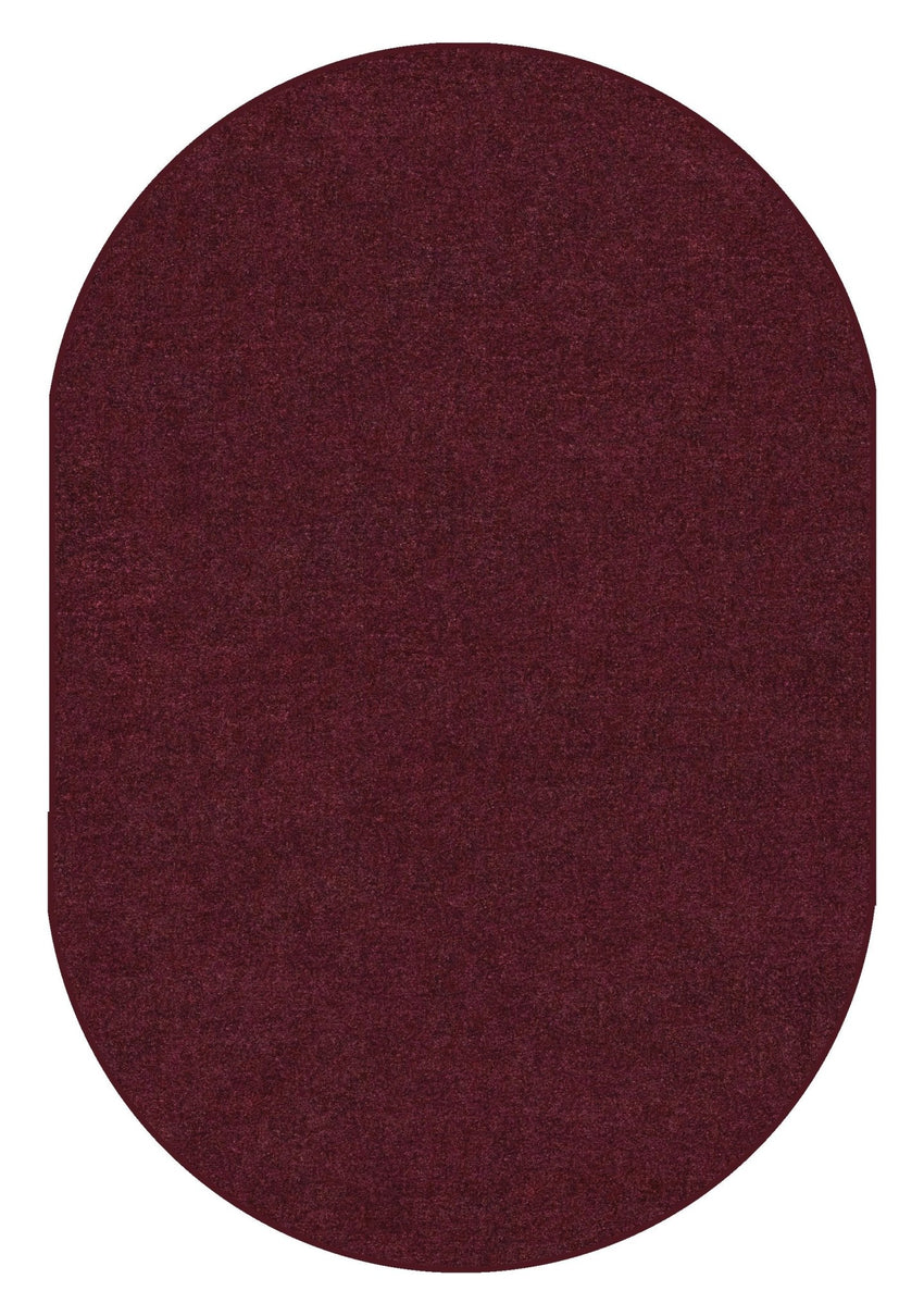Carpets for Kids Mt St Helens Solids Collection Oval Area Rug - 7'6" x 12' - SchoolOutlet