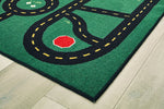 Carpets for Kids Go - Go Driving Play Value Rug, Green, 3' x 4'6