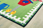 Carpets for Kids Garden Time Play Value Rug, Green, 3' x 4'6