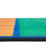 Carpets for Kids Colorful Rows Seating Rug, Multi Color, 8'4