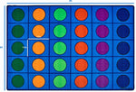 Carpets for Kids Seating Circles Rug, Blue, 6' x 9' (CFK - 4216) - SchoolOutlet