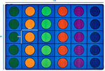 Carpets for Kids Seating Circles Rug, Blue, 8' x 12' (CFK - 4218) - SchoolOutlet