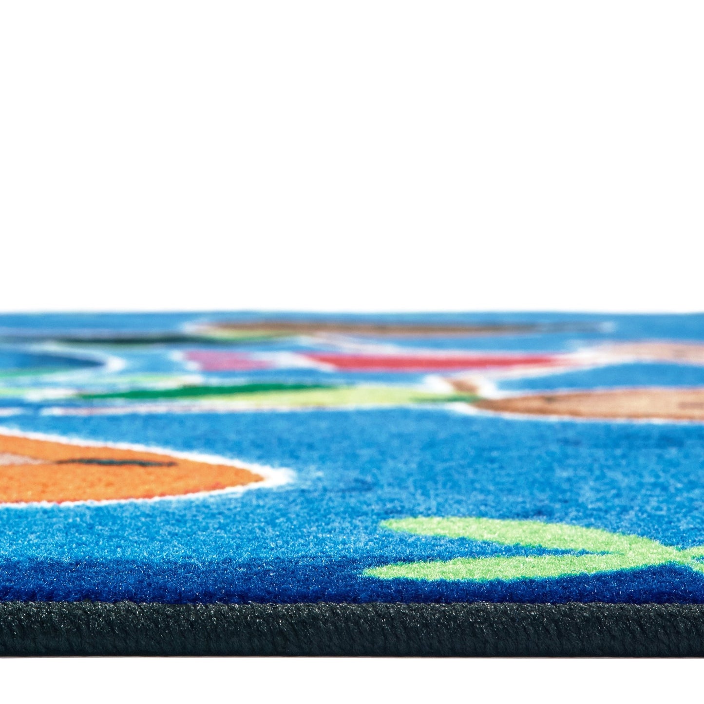 Carpets for Kids Give The Planet A Hug Rug, Blue, 6' x 9' (CFK - 4415) - SchoolOutlet