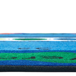 Carpets for Kids Bilingual Paint by Numero Oval Rug, Multi Color, 6'9