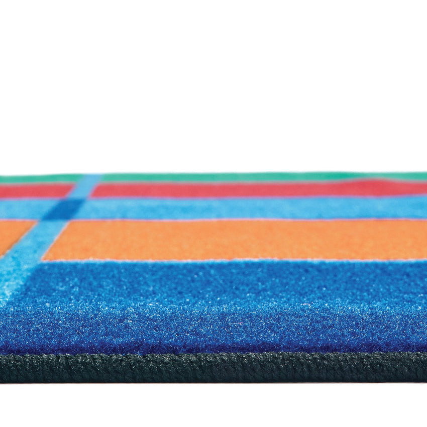 Carpets for Kids Color Blocks Value Seating Rug - 6' x 9' (CFK - 72.91) - SchoolOutlet