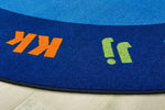 Carpets for Kids Circletime Early Learning Oval Rug, Blue, 6' x 9' (CFK - 72.98) - SchoolOutlet