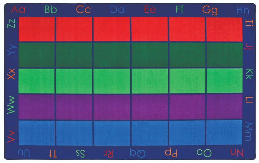 Carpets for Kids Colorful Places Seating Rug, Multi Color, 8'4" x 13'4" (CFK - 8634) - SchoolOutlet
