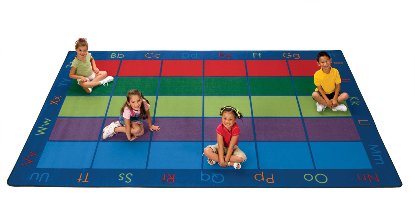 Carpets for Kids Colorful Places Seating Rug, Multi Color, 8'4" x 13'4" (CFK - 8634) - SchoolOutlet