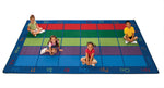 Carpets for Kids Colorful Places Seating Rug, Multi Color, 8'4
