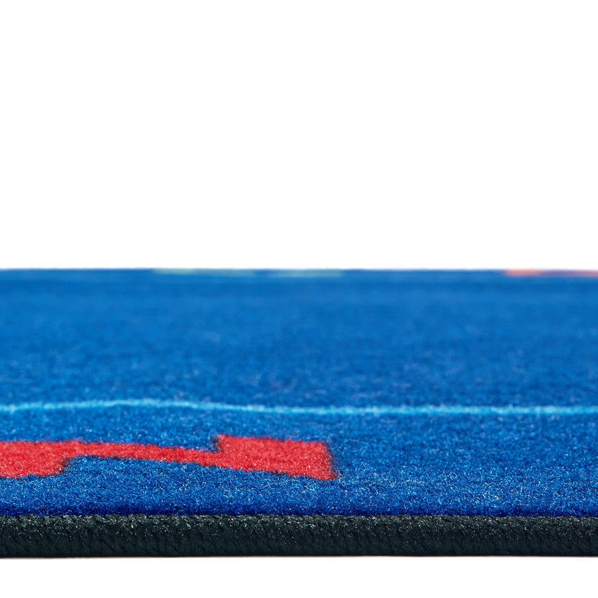 Carpets for Kids Alphabet Value Rug Rectangle, Blue, 7'6" x 12' (CFK - 90.88) - SchoolOutlet