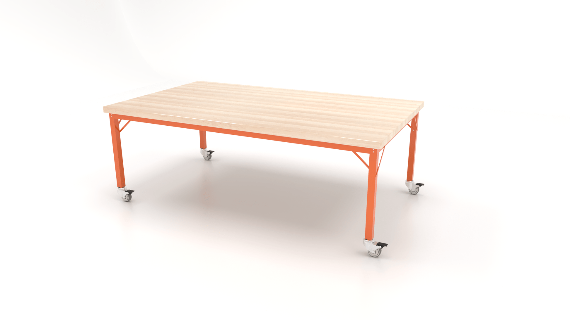 CEF Brainstorm Workbench 26" Height with Maple Butcher Block Top and Steel Frame for Kindergarten - 2nd Grade - SchoolOutlet
