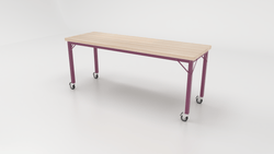 CEF Brainstorm Workbench 30" Height with Maple Butcher Block Top and Steel Frame for 3rd Grade and Up