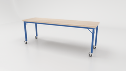 CEF Brainstorm Workbench 30" Height with Maple Butcher Block Top and Steel Frame for 3rd Grade and Up