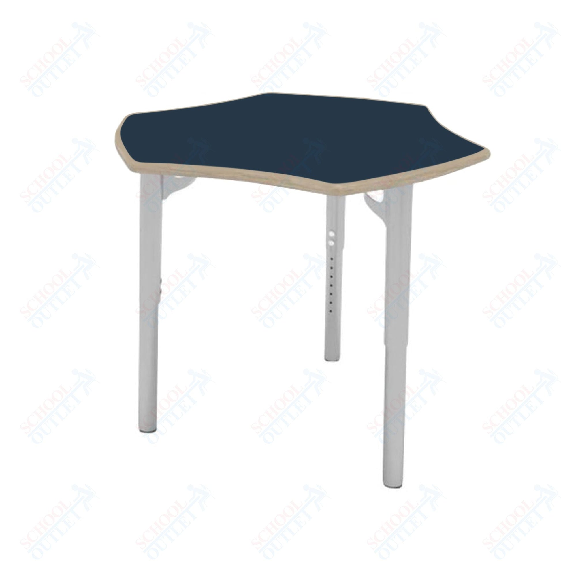CEF ESTO Hyve Student Desk 28" x 32.5" Fenix Top on Baltic Birch and Adjustable Height Legs - SchoolOutlet