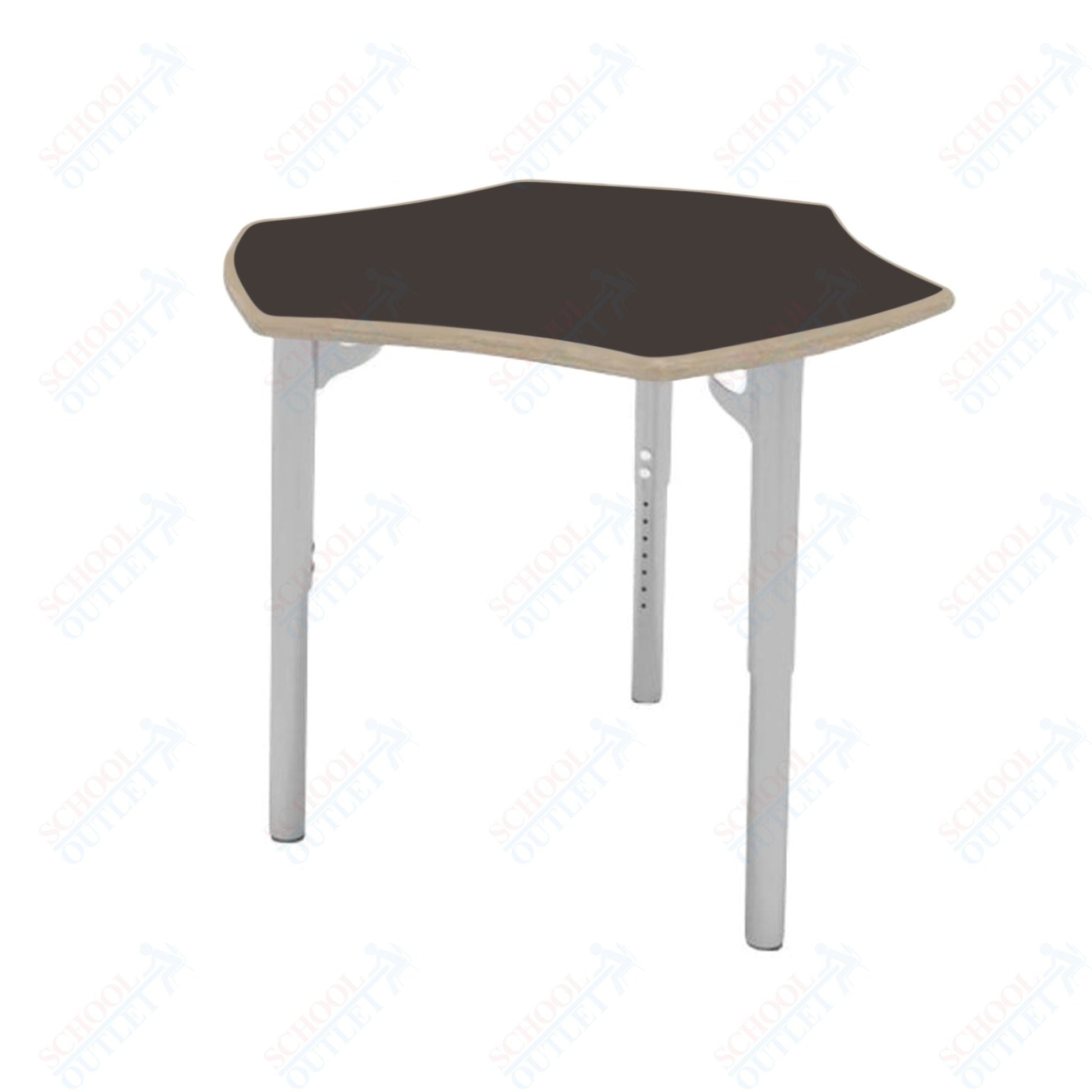 CEF ESTO Hyve Student Desk 28" x 32.5" Fenix Top on Baltic Birch and Adjustable Height Legs - SchoolOutlet