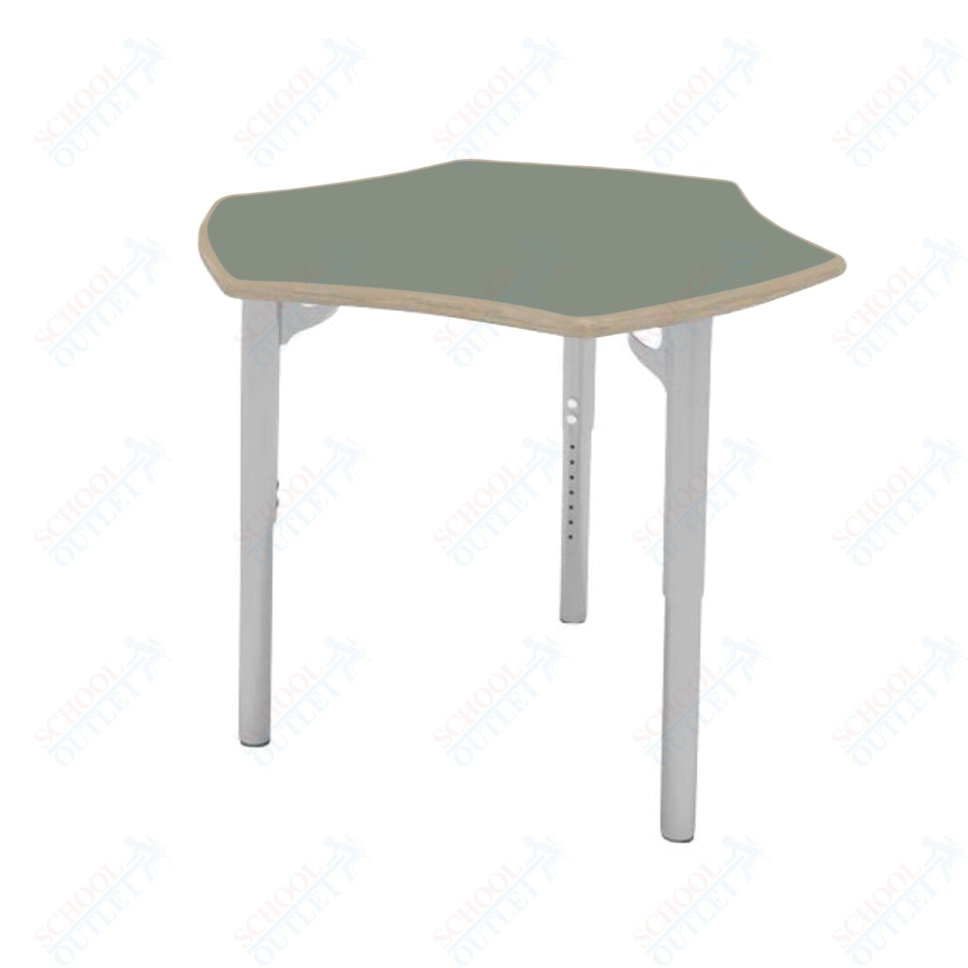 CEF ESTO Hyve Student Desk 28" x 32.5" Fenix Top on Baltic Birch and Adjustable Height Legs - SchoolOutlet