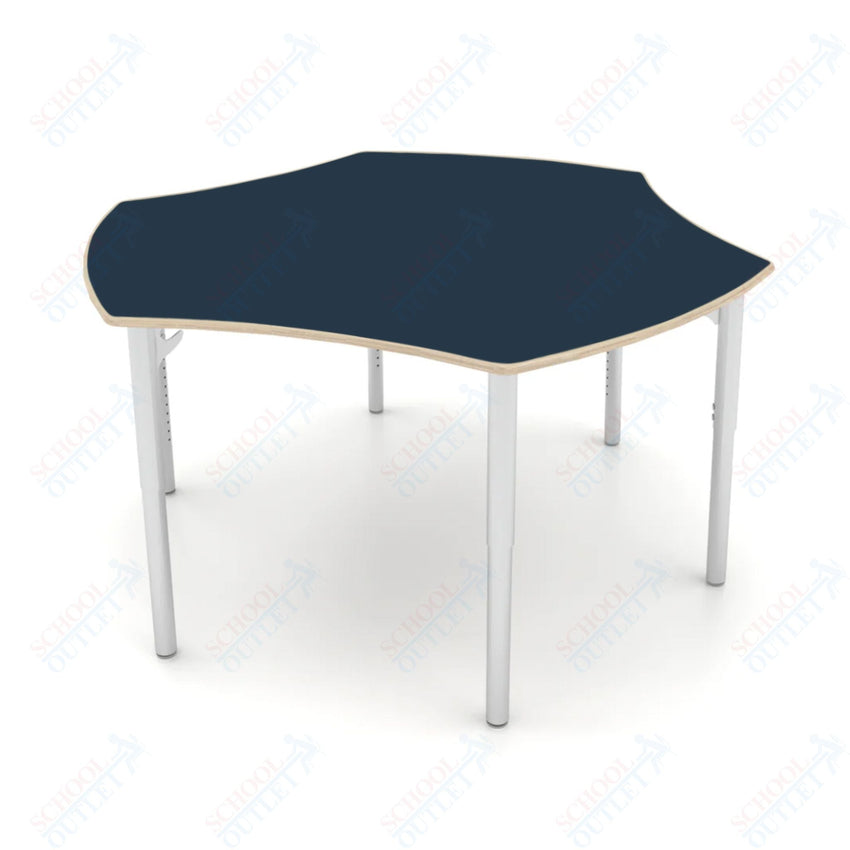 CEF ESTO Table 50" x 30" Fenix on Baltic Birch Top and Adjustable Height Legs - SchoolOutlet
