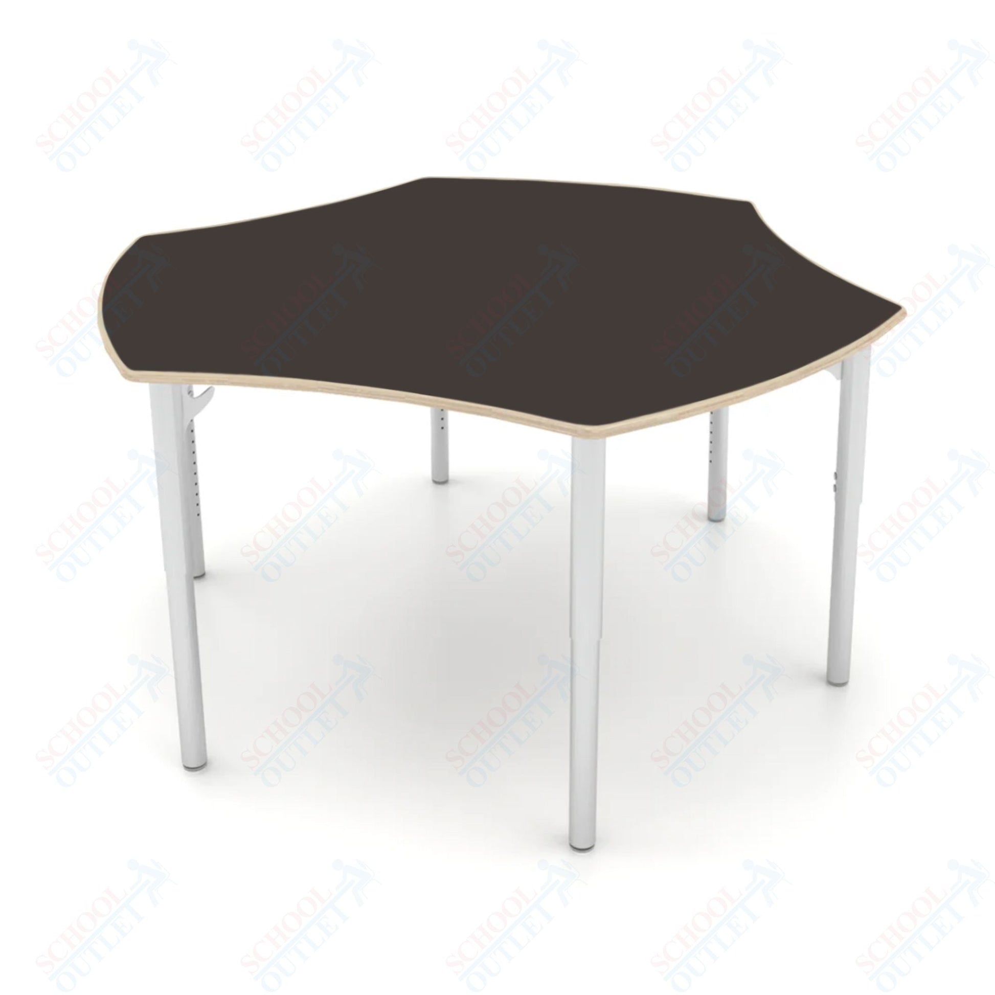 CEF ESTO Table 50" x 30" Fenix on Baltic Birch Top and Adjustable Height Legs - SchoolOutlet