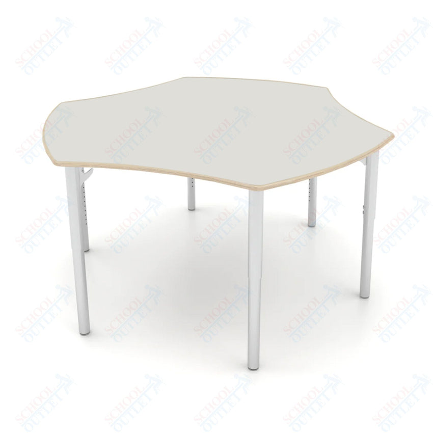 CEF ESTO Table 50" x 30" Fenix on Baltic Birch Top and Adjustable Height Legs - SchoolOutlet