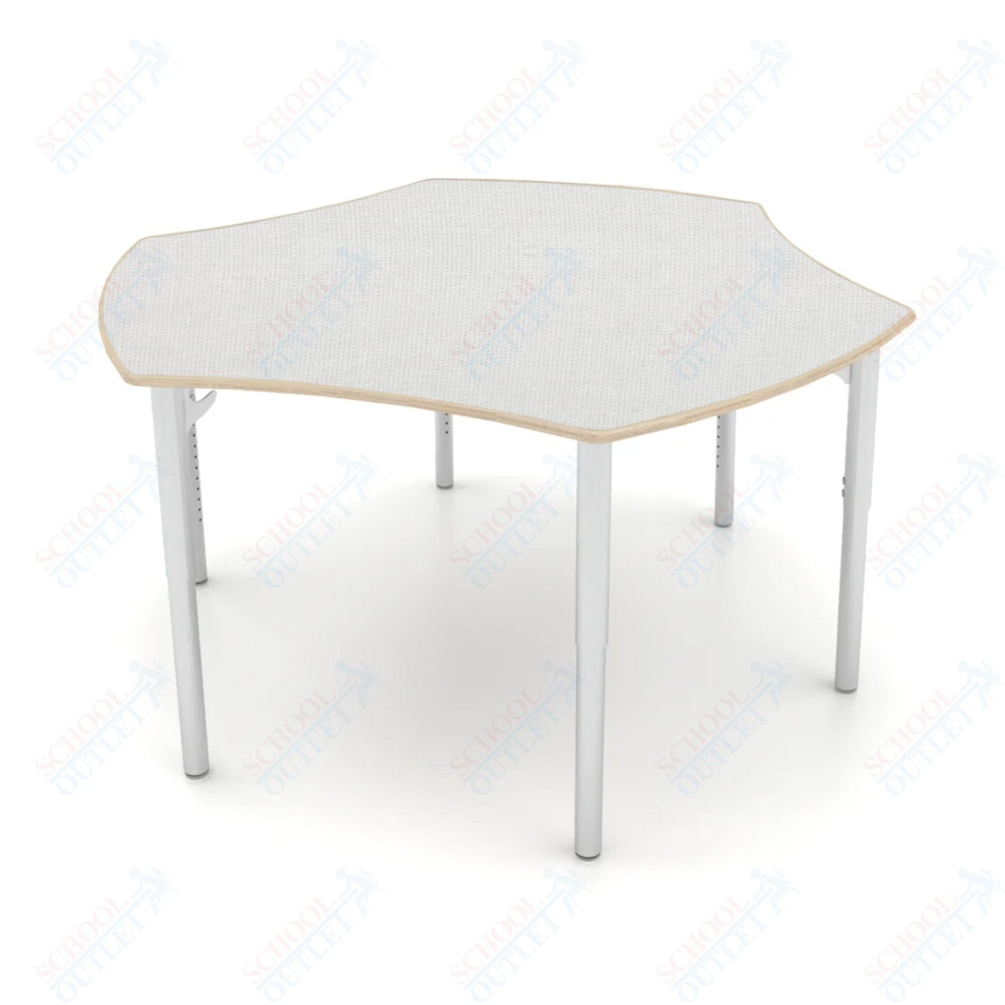 CEF ESTO Table 50" x 30" High - Pressure Laminate on Baltic Birch Top and Adjustable Height Legs - SchoolOutlet