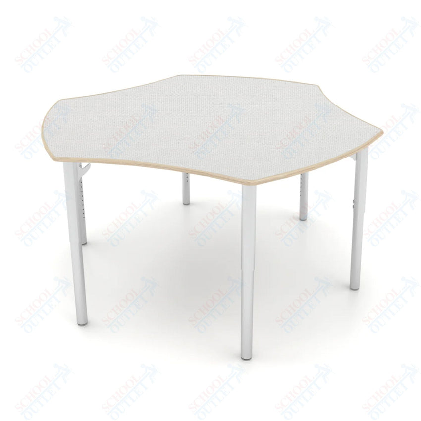 CEF ESTO Table 50" x 30" High - Pressure Laminate on Baltic Birch Top and Adjustable Height Legs - SchoolOutlet