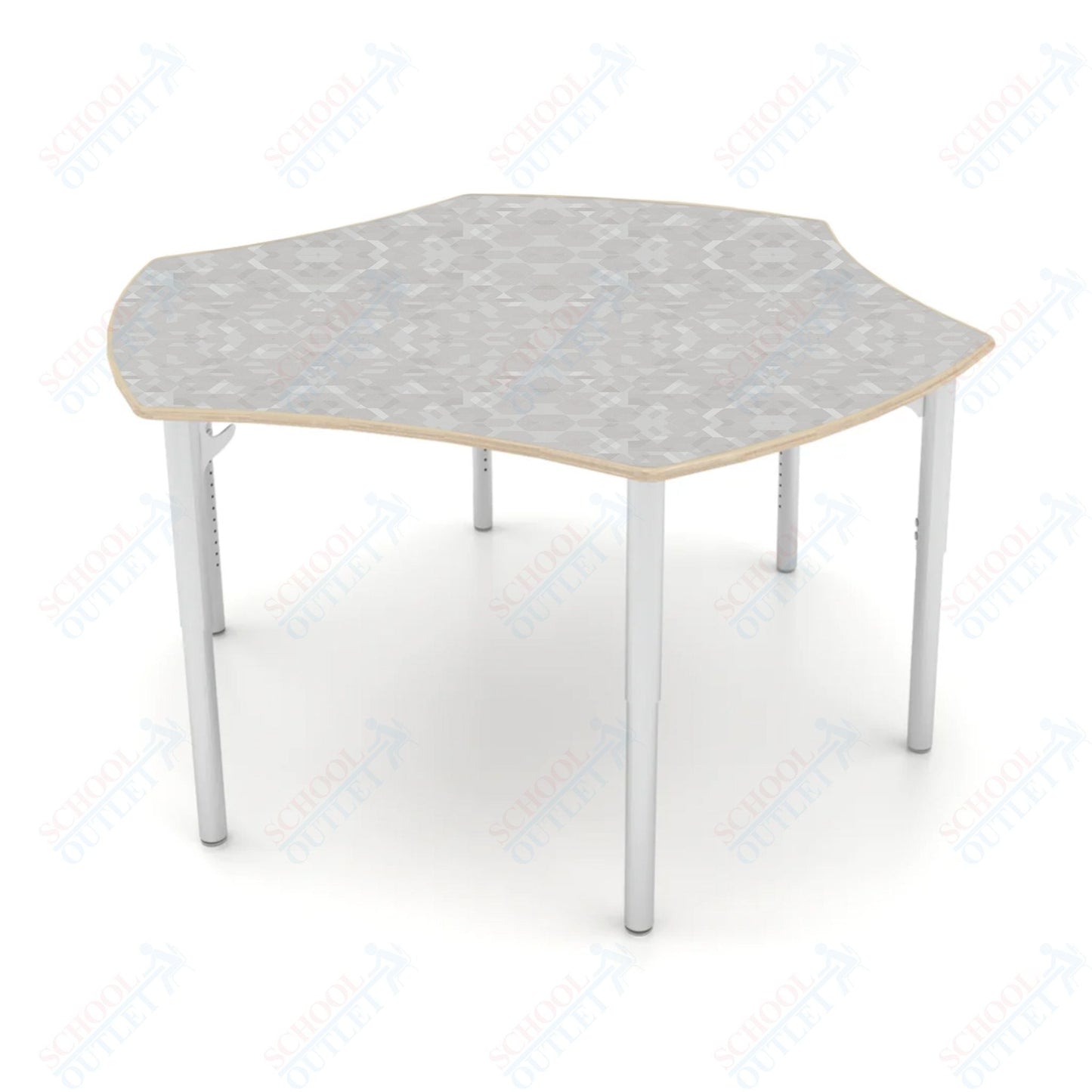 CEF ESTO Table 50" x 30" High - Pressure Laminate on Baltic Birch Top and Adjustable Height Legs - SchoolOutlet