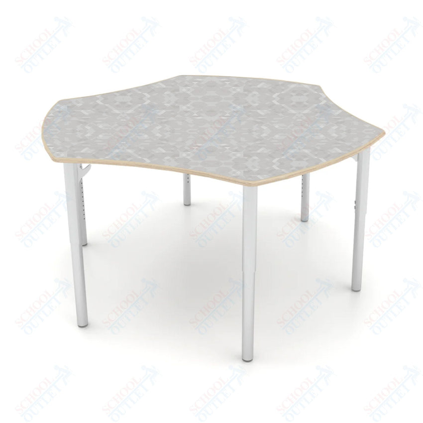 CEF ESTO Table 50" x 30" High - Pressure Laminate on Baltic Birch Top and Adjustable Height Legs - SchoolOutlet
