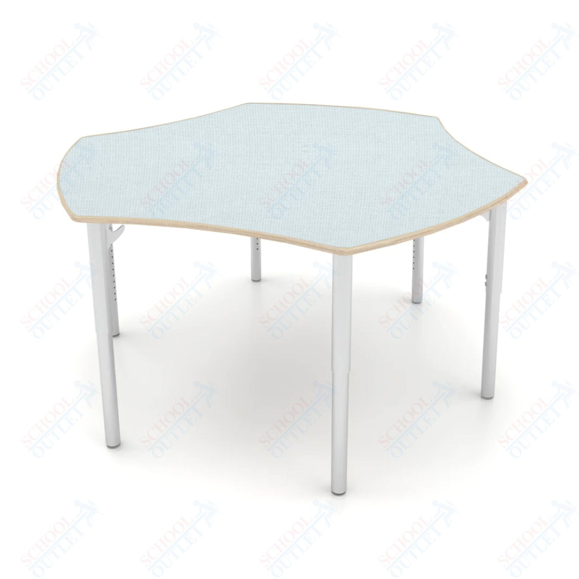 CEF ESTO Table 50" x 30" High - Pressure Laminate on Baltic Birch Top and Adjustable Height Legs - SchoolOutlet