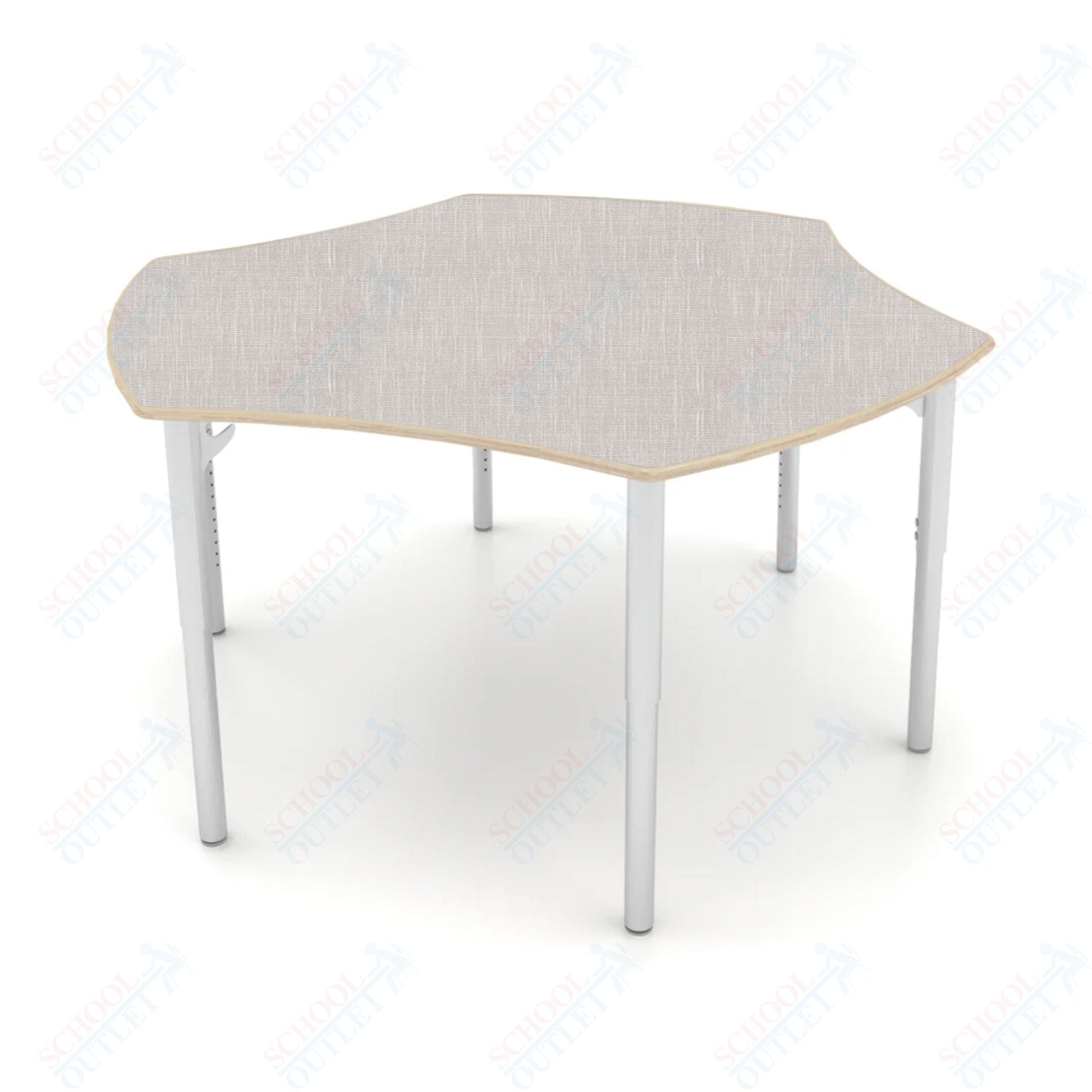 CEF ESTO Table 50" x 30" High - Pressure Laminate on Baltic Birch Top and Adjustable Height Legs - SchoolOutlet