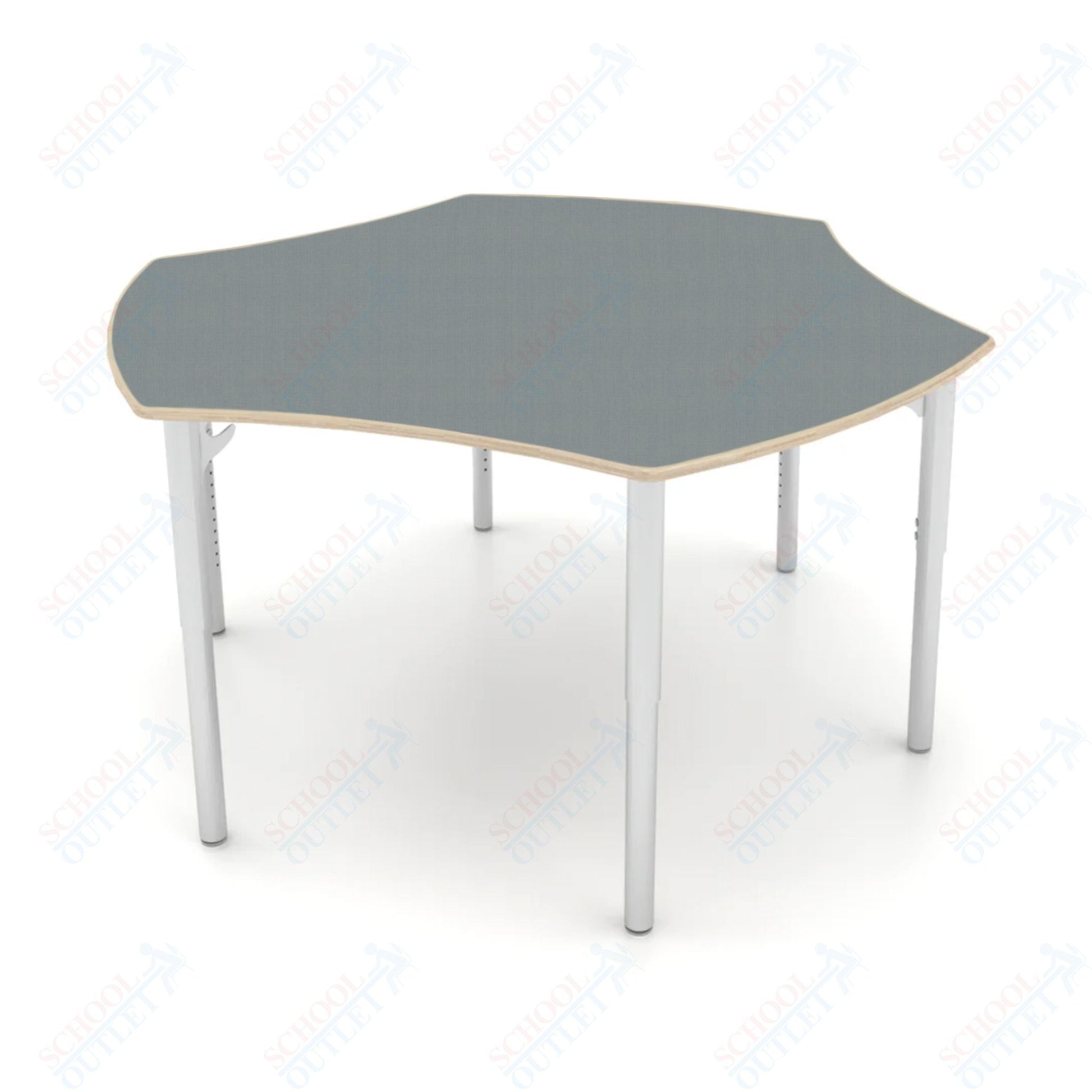 CEF ESTO Table 50" x 30" High - Pressure Laminate on Baltic Birch Top and Adjustable Height Legs - SchoolOutlet
