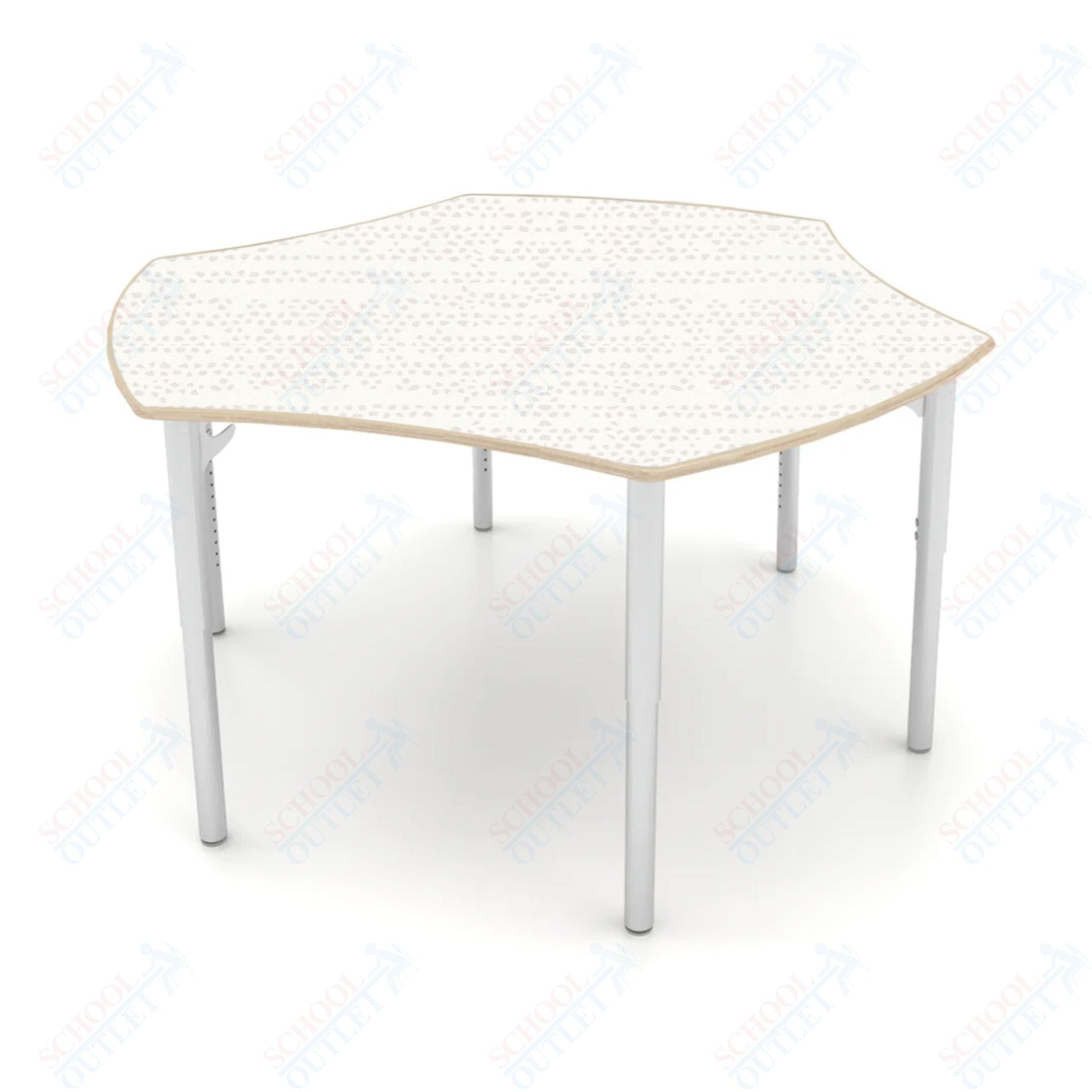 CEF ESTO Table 50" x 30" High - Pressure Laminate on Baltic Birch Top and Adjustable Height Legs - SchoolOutlet