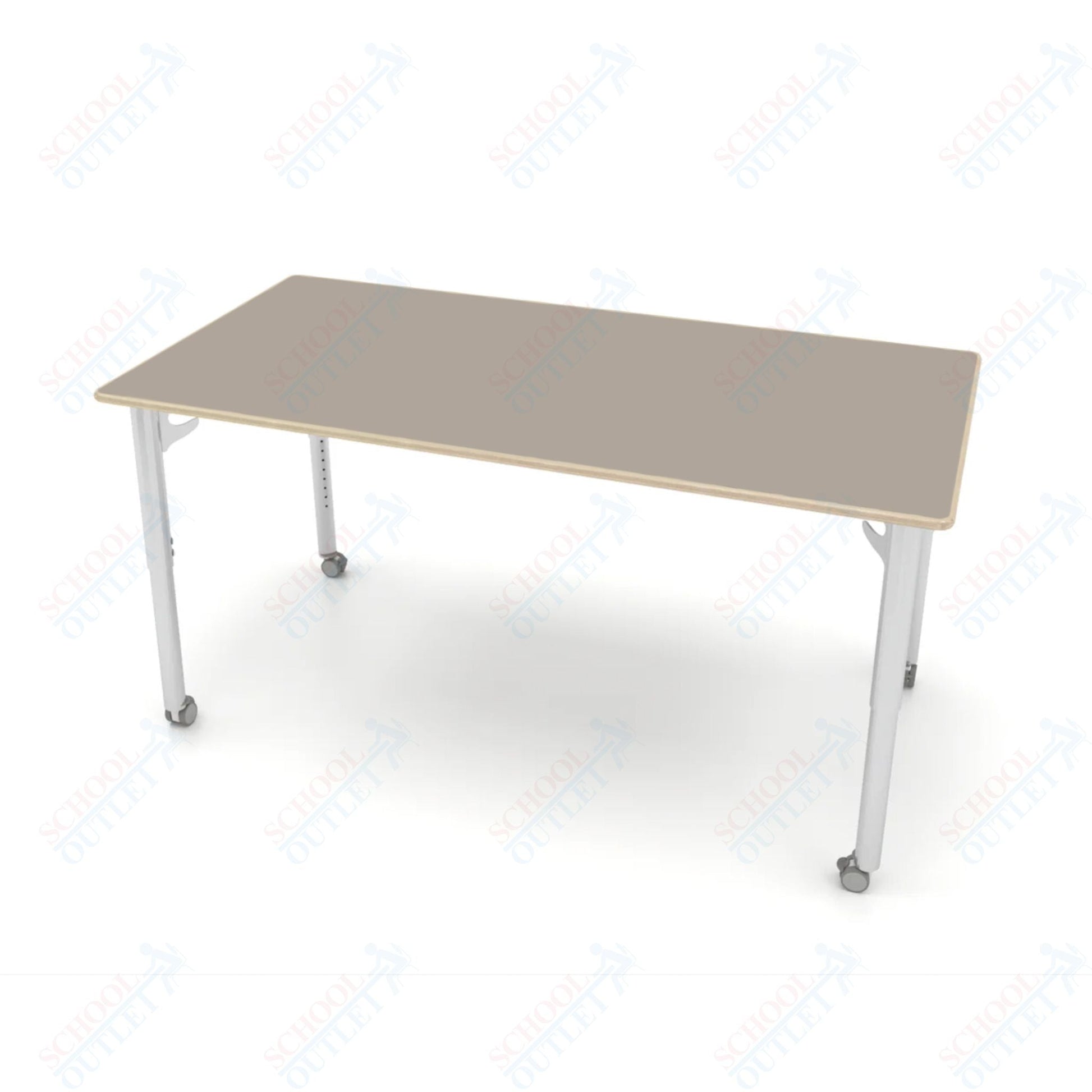 CEF ESTO Table 65.5" x 34" Fenix on Baltic Birch Top and Adjustable Height Legs - SchoolOutlet