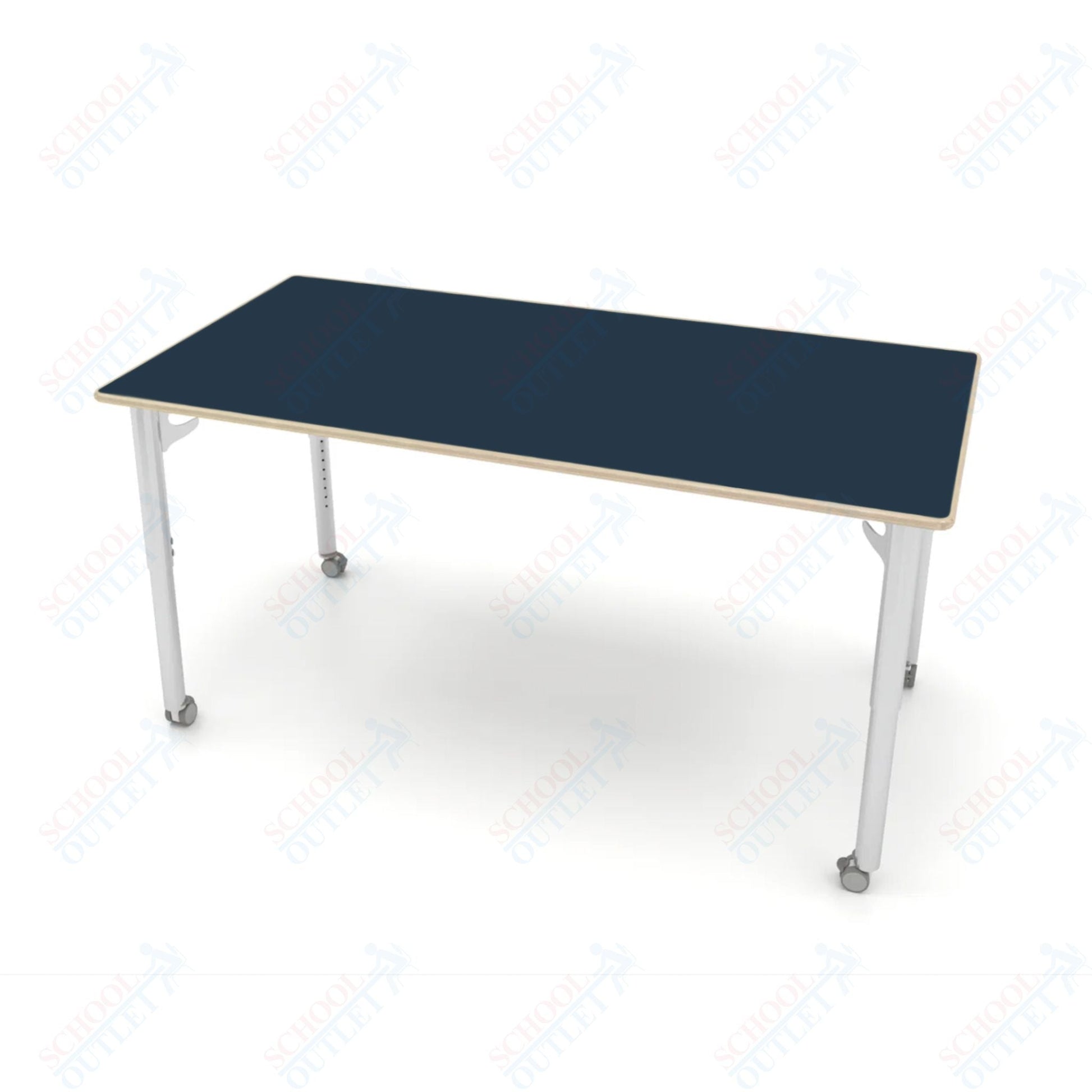 CEF ESTO Table 65.5" x 34" Fenix on Baltic Birch Top and Adjustable Height Legs - SchoolOutlet