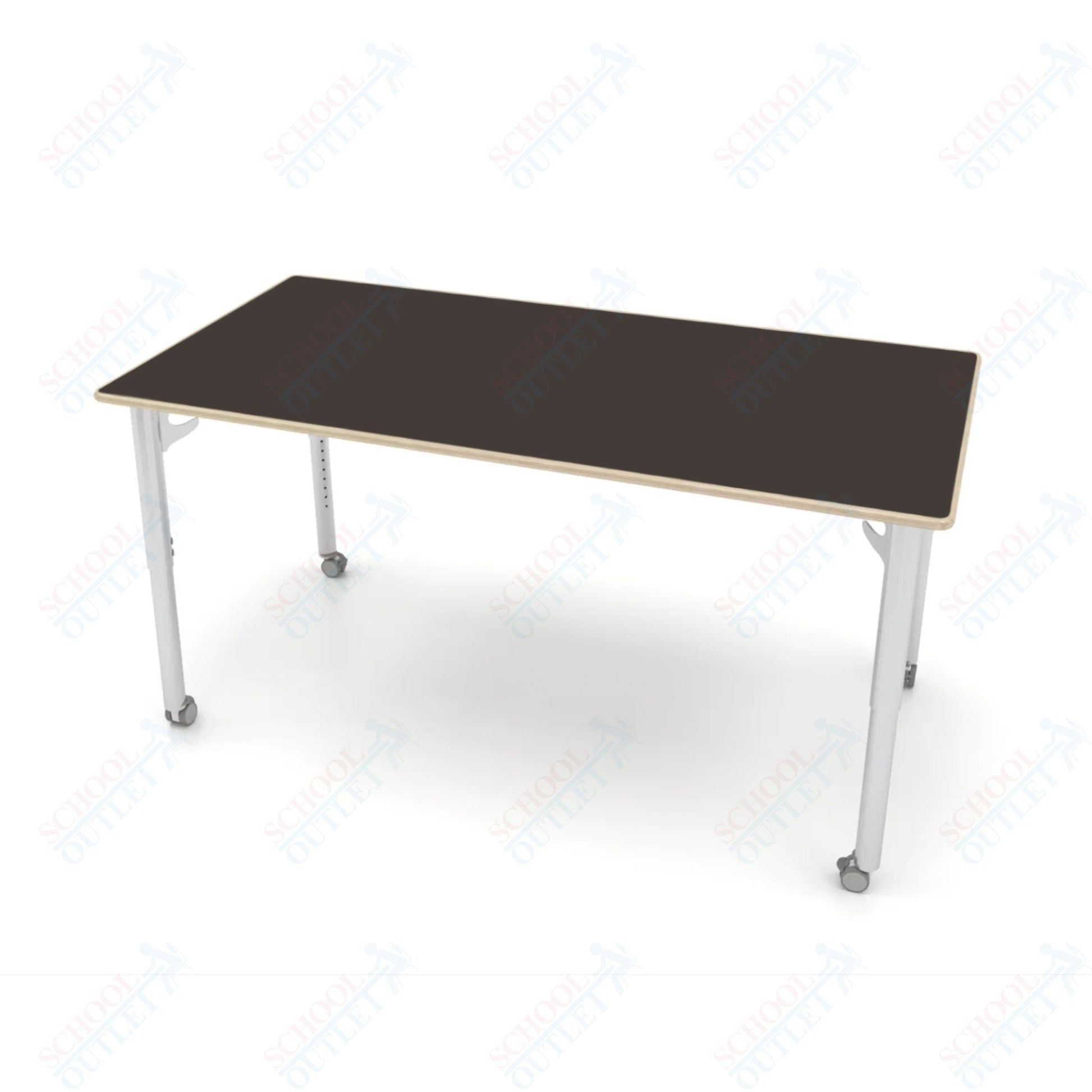 CEF ESTO Table 65.5" x 34" Fenix on Baltic Birch Top and Adjustable Height Legs - SchoolOutlet