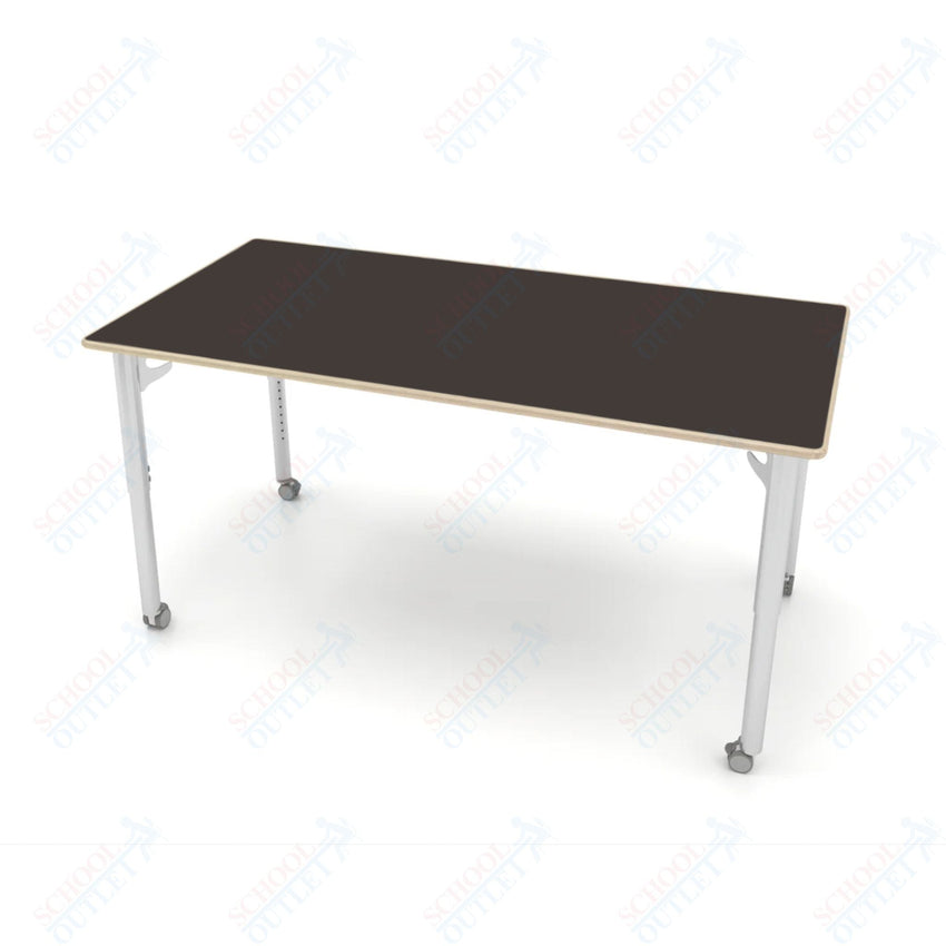 CEF ESTO Table 65.5" x 34" Fenix on Baltic Birch Top and Adjustable Height Legs - SchoolOutlet